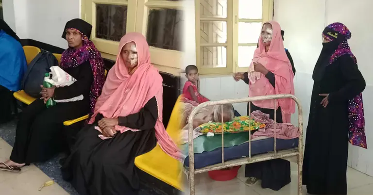 শিয়ালের কামড়ে আহত ব্যক্তি